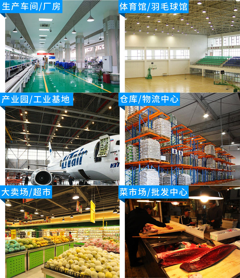 大功率LED工礦燈(LED工廠燈)的應(yīng)用場(chǎng)所