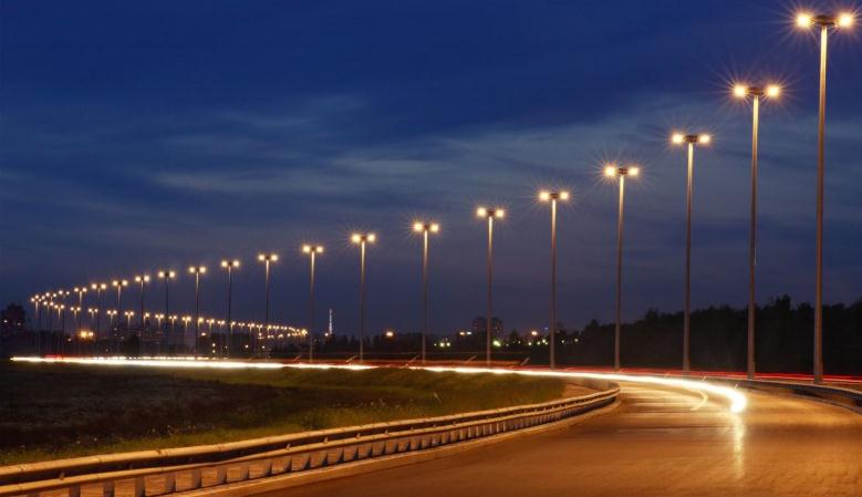 七度照明高速公路LED路燈案例實(shí)景拍攝