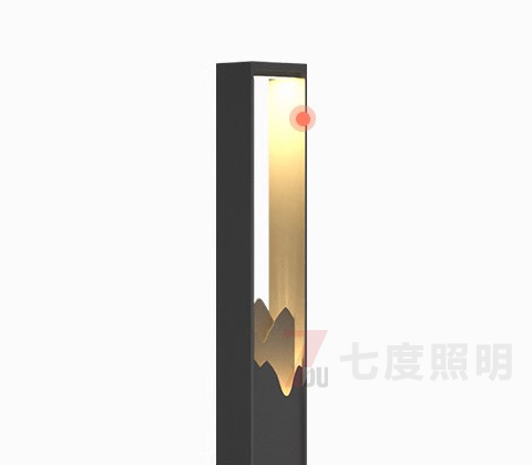 (QDTYD-XD020)現(xiàn)代方柱輕奢景觀庭院燈山水意境細節(jié)展示1
